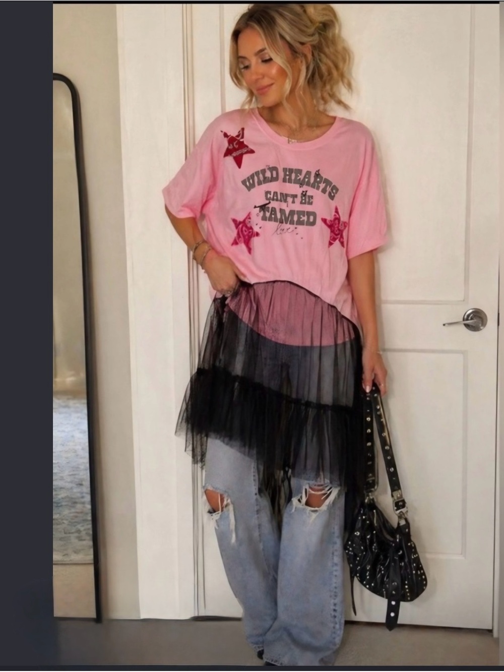 Free People + Tricia Fix Wild Hearts Can’t Be Tamed Tee Dress